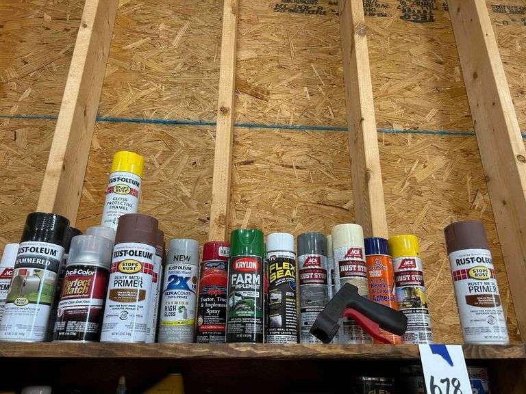 Salvage Lot-Top Shelf-  Spray Paint - Bring Box