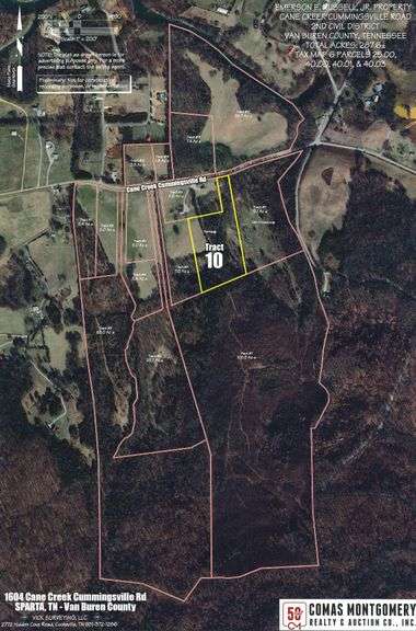 Tract 10: 10.33+/- Acres THIS TRACT IS SELLING BY THE ACRE
