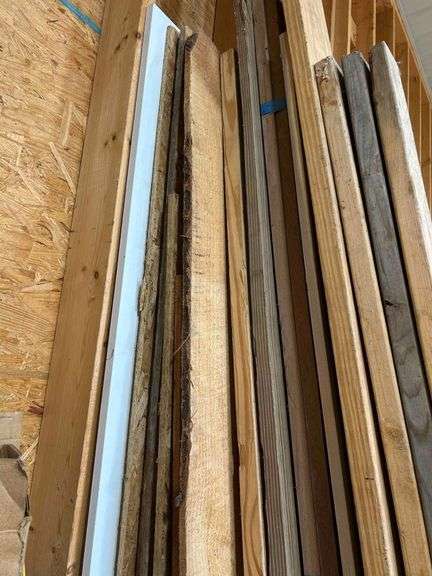 Salvage Lot -Wood Trim Many Lengths and Colors