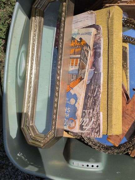 2 Totes - Misc Household Items and Painting Supplies