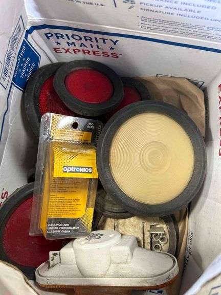 Vintage Head Lights Reflectors and Wires