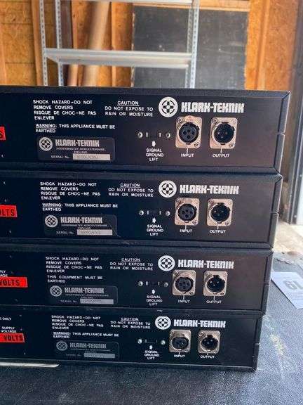 Kark-Teknik DN 300 Graphic Equalizers - Lot of 4