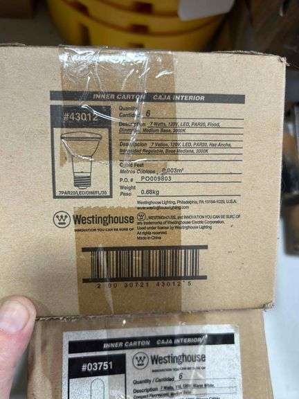 2 Boxes of Light Bulbs