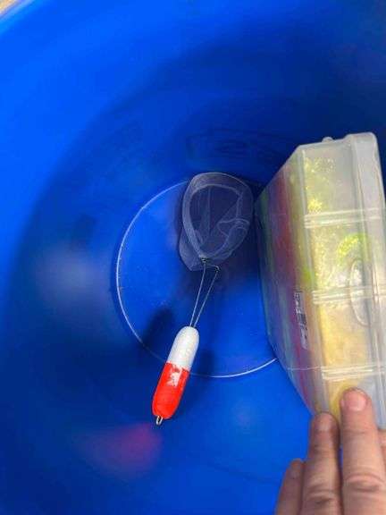 5 Gallon Fishing Bucket with Contents