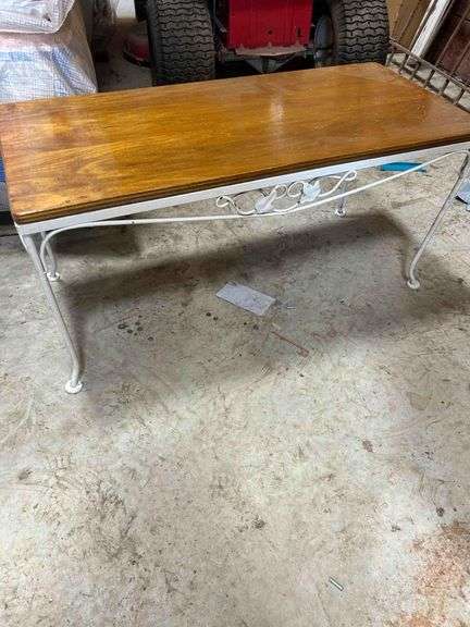 Coffee Table with Metal Base