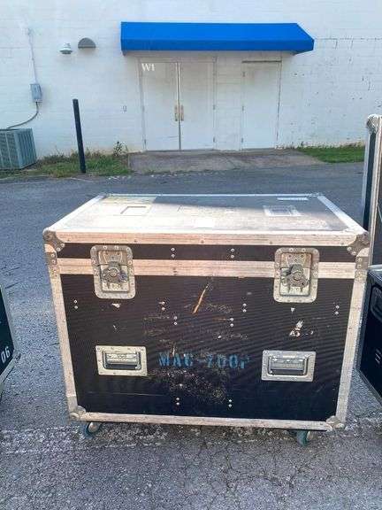 Two Martin MAC 700 Profile Flight Lights in Road Case
