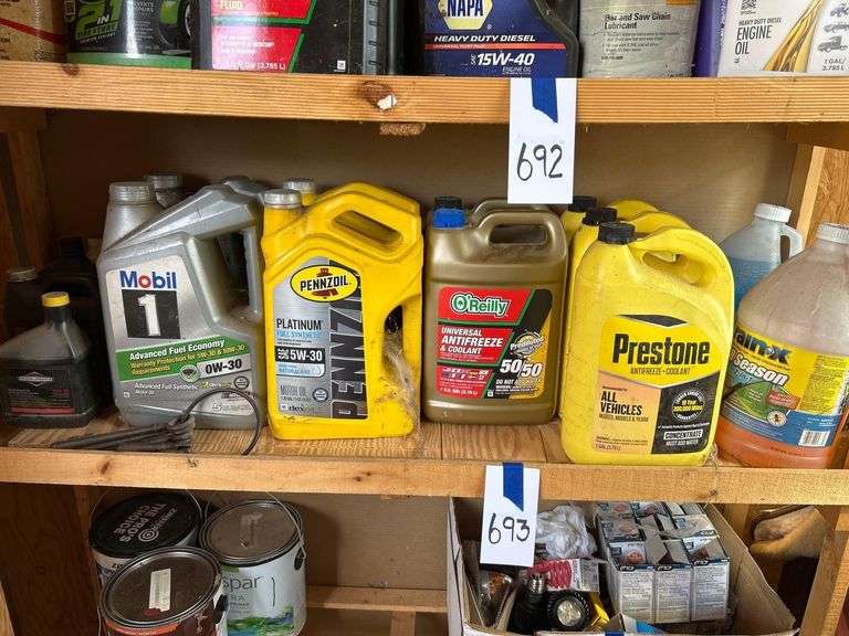 Salvage Lot - Motor Oil, Antifreeze, Washer Fluid