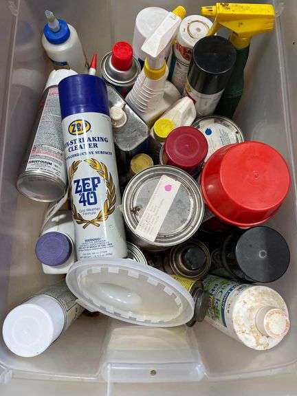 Tote of Miscellaneous Fluids