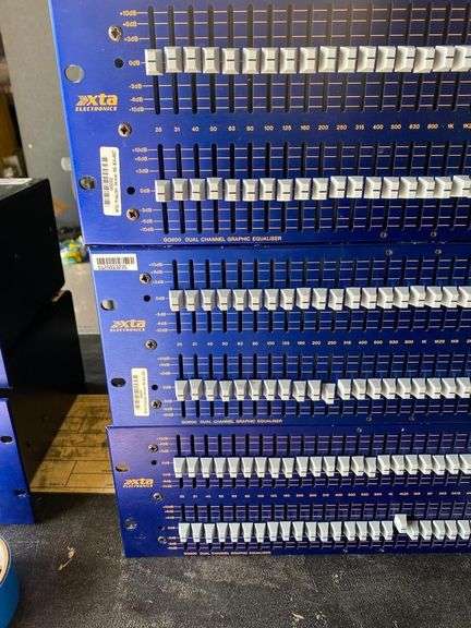 Lot of 3 XTA GQ600 Dual Channel Graphic Equalizers