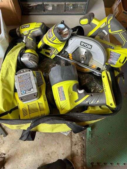 Ryobi Tool Set with Battery and Bag