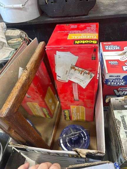 Antique Mirror, Blue Crock, Laminator