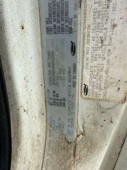 2004 Sterling Acterra Chipper Truck- Needs Transmission Module, Runs but does not move- Has Title