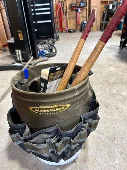 Work Wear 5 Gal. Yard Tool Belt with Contents