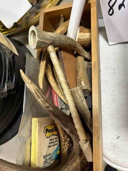 Box with Antlers, Pipe etc
