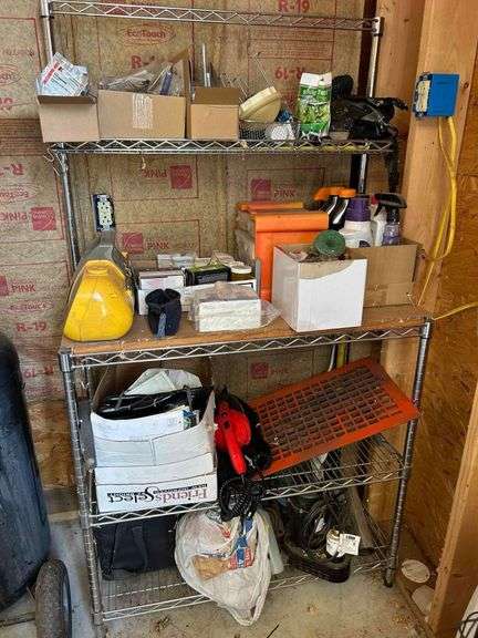 Salvage Lot - Shelf and Contents- Bring Boxes