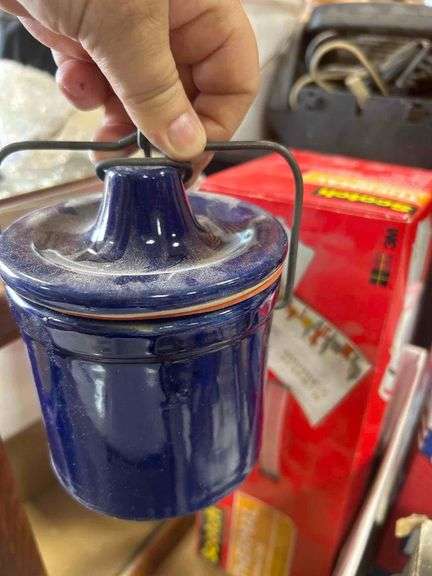 Antique Mirror, Blue Crock, Laminator