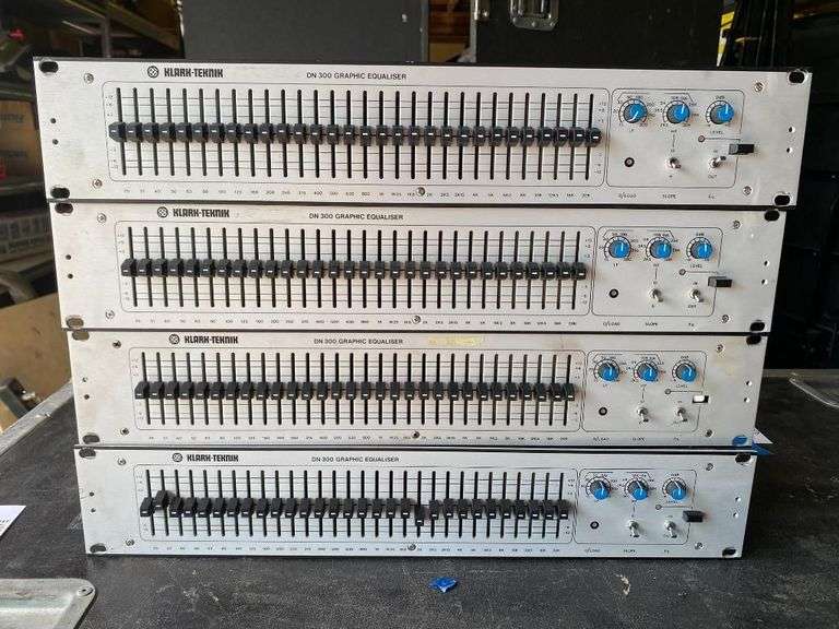 Kark-Teknik DN 300 Graphic Equalizers - Lot of 4
