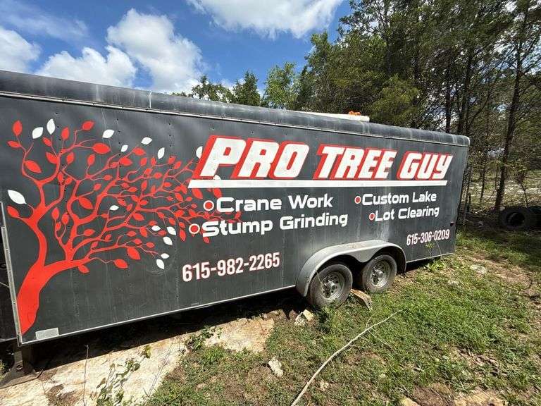 20 ft Enclosed Tandem Axle Trailer- 8ft Wide- Contents NOT Included- Bill of Sale