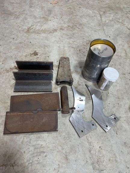 Miscellaneous - Can of Finish Nails , Blades And Scrap Metal