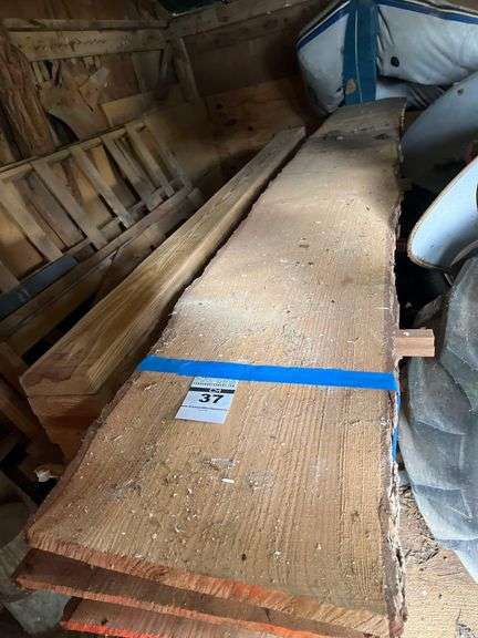 11 - 15.5”x11.5’ Ruff Sawed Planks with Live Edge image