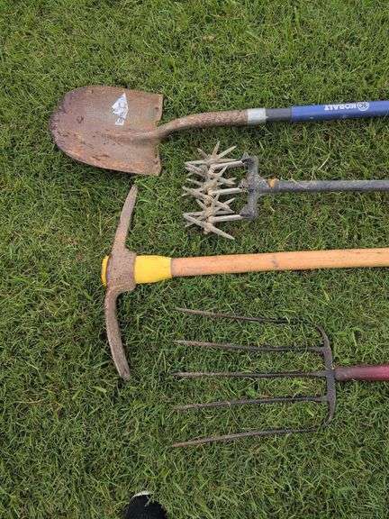 Shovel, Cultivator/Weeder, Pickaxe and Digging Fork/Spading Fork
