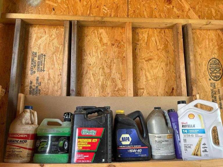Salvage Lot- Motor Oil Ect- Top Shelf