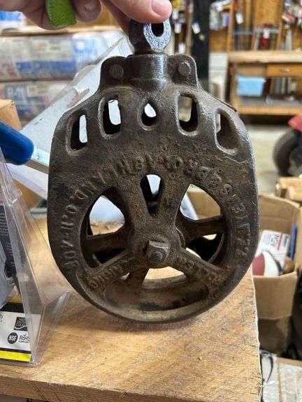 Antique Cast Iron Pulley
