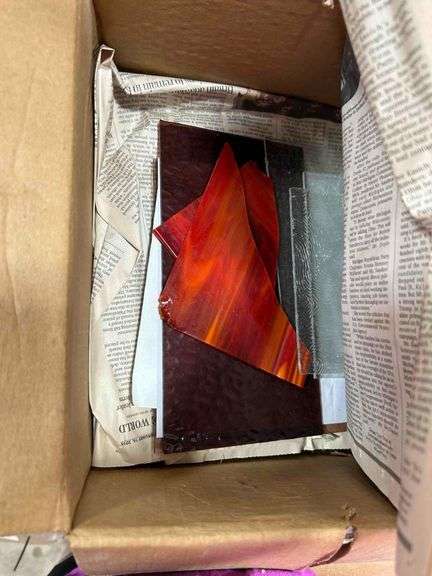 Pieces of Clear and Colored Glass