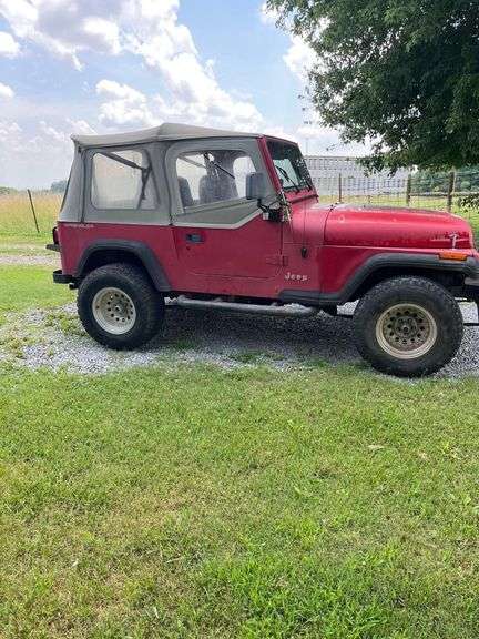 1992 Red Jeep Wrangler 4x4 -Runs Great image