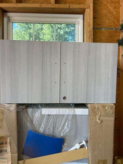 4 Locking Cabinets - Grey 30”x 14x16” High