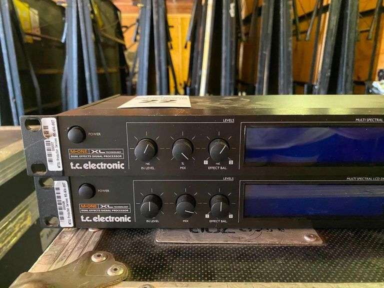 Two TC Electronic M-One XL Dual Effects Signal Processors