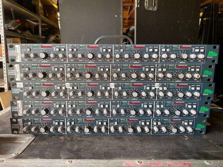 Lot of 5 BSS DPR-404 4-Channel Compressor / De-Esser Units
