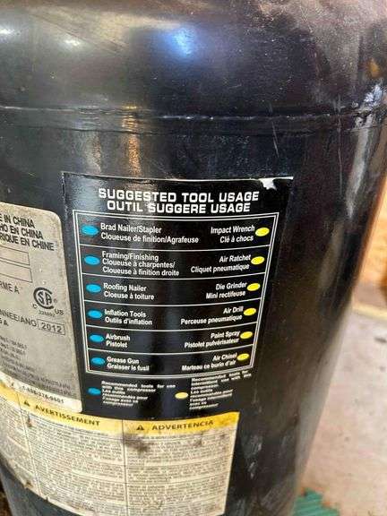 JobSmart Air  Compressor - Model TA-25100VB,