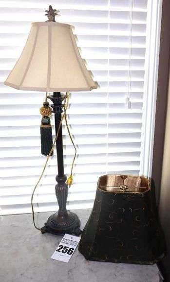 Table Lamp with Shade   33"x15"  and additional shade image
