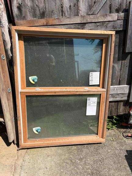 44”x35” Wood Frame Window