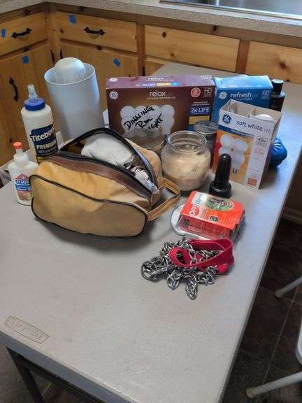 Misc, Shoe Shine Kit, Mosquito Repellent, Candles, Light Bulbs and Dog Leash image