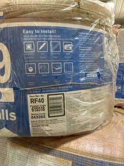 39 Rolls of R- 19 Insulation Faced 2x6 Walls