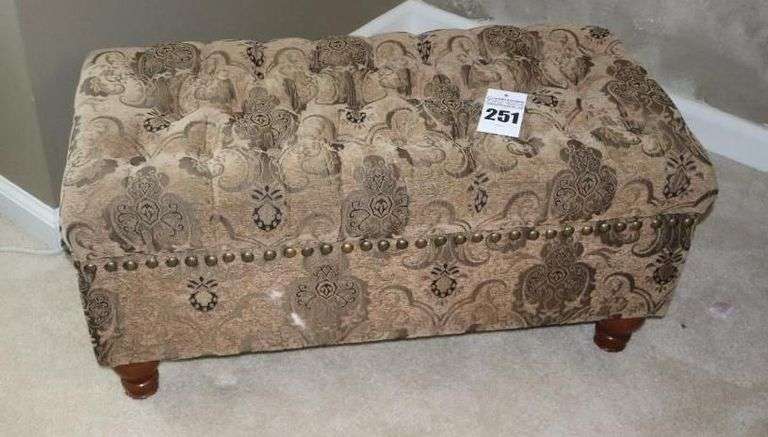 Lift Top Storage Bench - upholstered  18"x28"x19" image