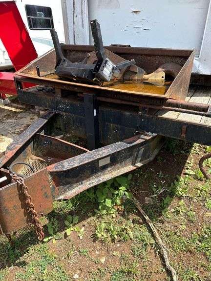 Heavy Duty Equipment Trailer- 18ft Plus 4ft Dove Tail, 7.5 ft Wide, 24,000 lb Capacity With JUST Enclosed Box NOT Skidsteer Bucket and other Misc.- Bill of Sale