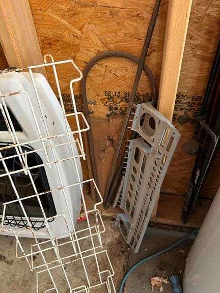 Salvage Lot- Wire Shelf , Metal Rods