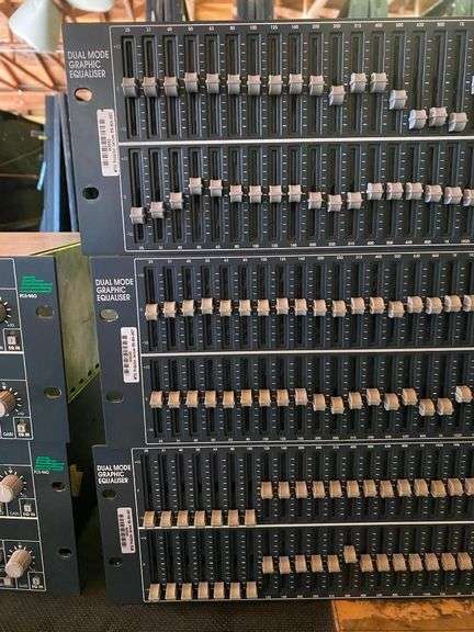 Lot of 3 BSS Audio FCS-960 Dual Mode Graphic Equalizers