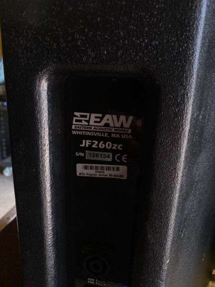 Pair of EAW JF260zc Spearkers