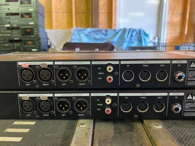 Two TC Electronic M-One XL Dual Effects Signal Processors