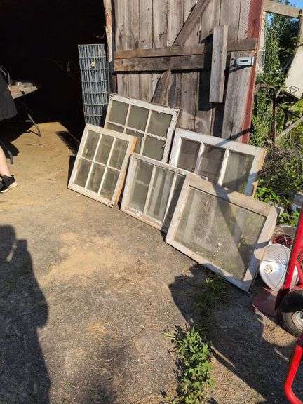 5 Wood Frame Windows