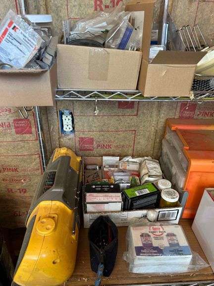 Salvage Lot - Shelf and Contents- Bring Boxes