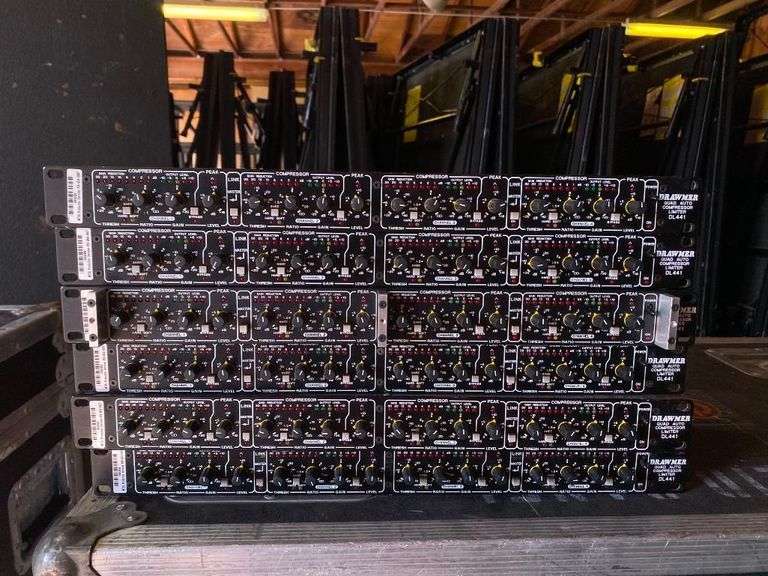 Lot of 6 Drawmer DL441 Quad Auto Compressors/Limiters