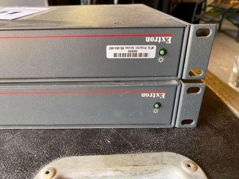Two Extron DA6 RGBHV Wideband Distribution Amplifiers