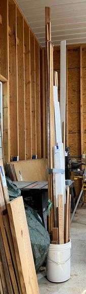 Salvage Lot -Wood Trim Many Lengths and Colors