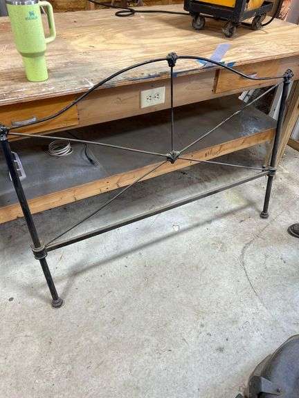Twin Iron Headboard and 2 Baby Bed Springs