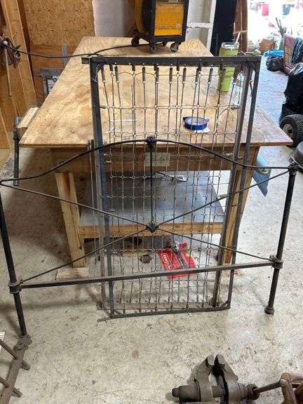 Twin Iron Headboard and 2 Baby Bed Springs